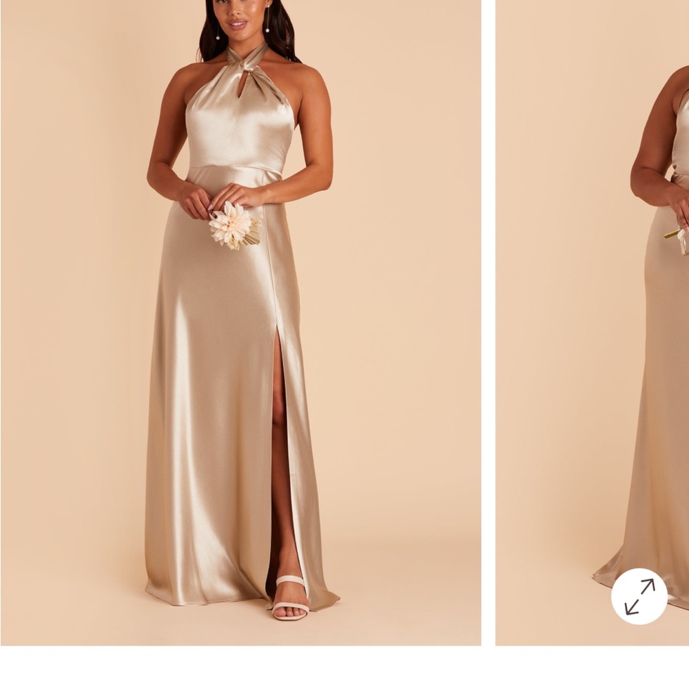 Birdy Grey Champagne Halter Dress